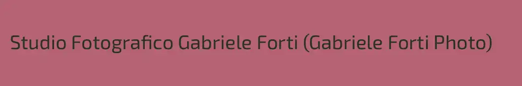 Studio Fotografico Gabriele Forti (Gabriele Forti Photo)